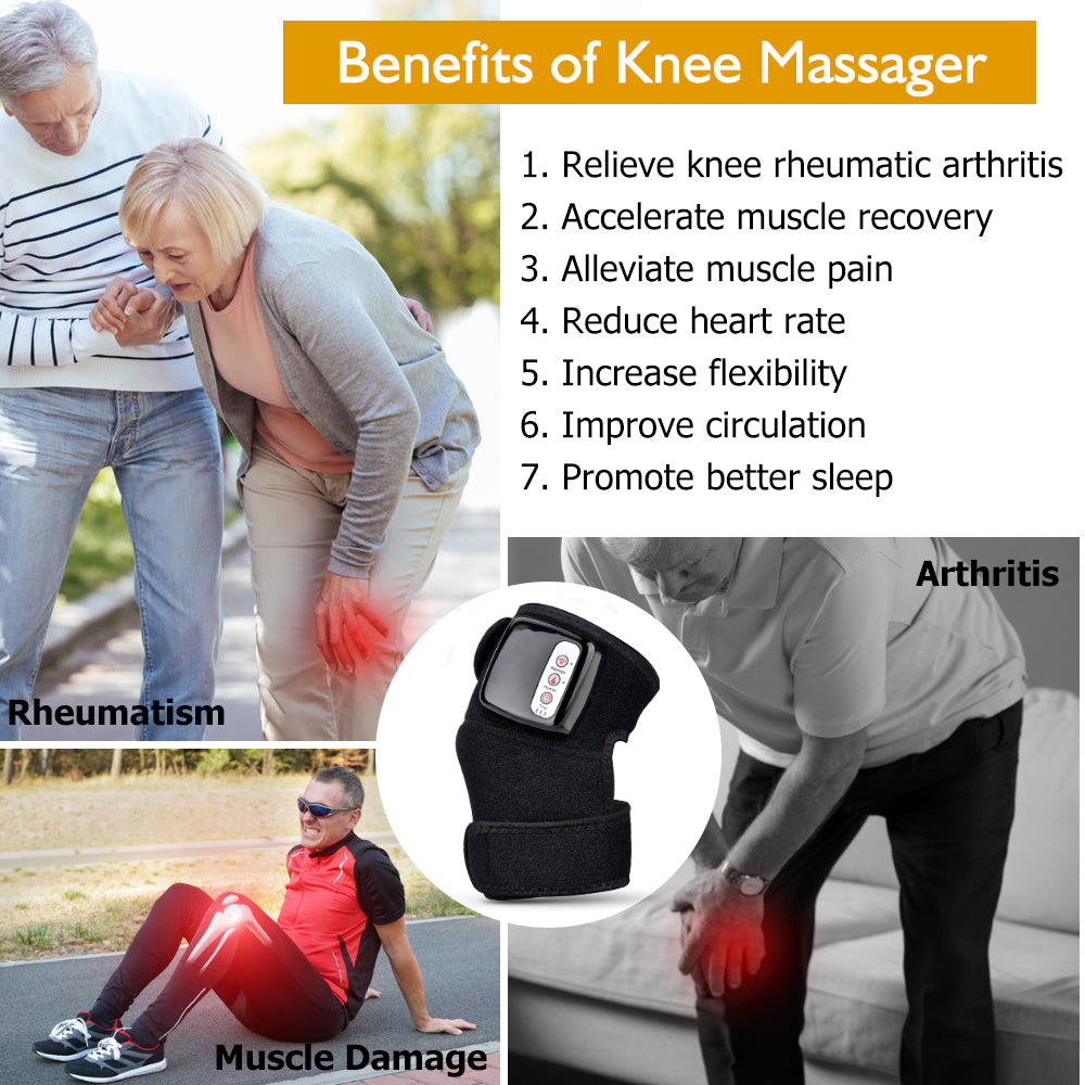 Electric Infrared Knee & Elbow Massager with Vibration Therapy