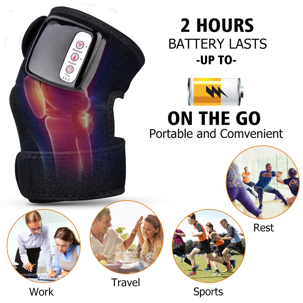 Electric Infrared Knee & Elbow Massager with Vibration Therapy